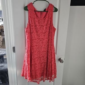Torrid Pink Lace Dress